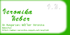 veronika weber business card